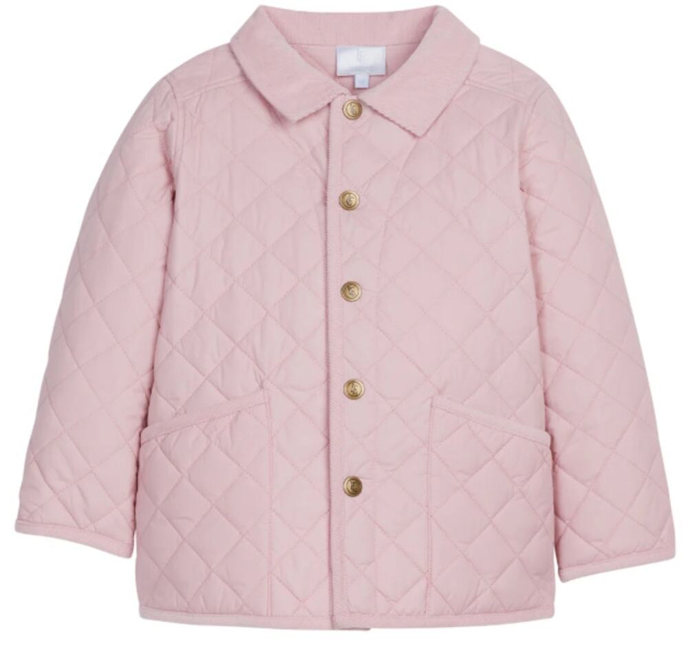 Little English Baby Light Pink Classic Quilted Jacket Size 3T